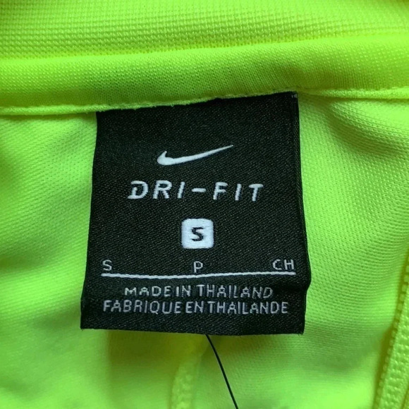 Nike Men’s 1/4 Zip Soccer Jacket Neon Yellow Size Small NWT - Picture 7 of 10
